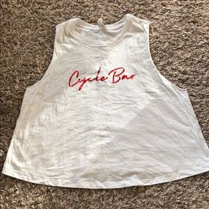 CycleBar White Tank Top